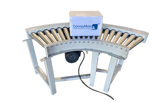 ConveyMate 90 degree curve roller conveyors
